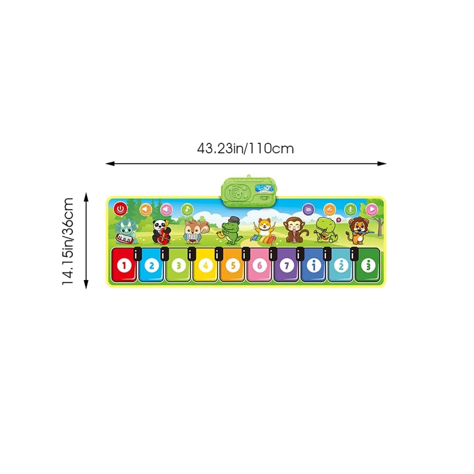 PlayGrow Klaviermatte - Musikalische Aktivitätsmatte für Kinder