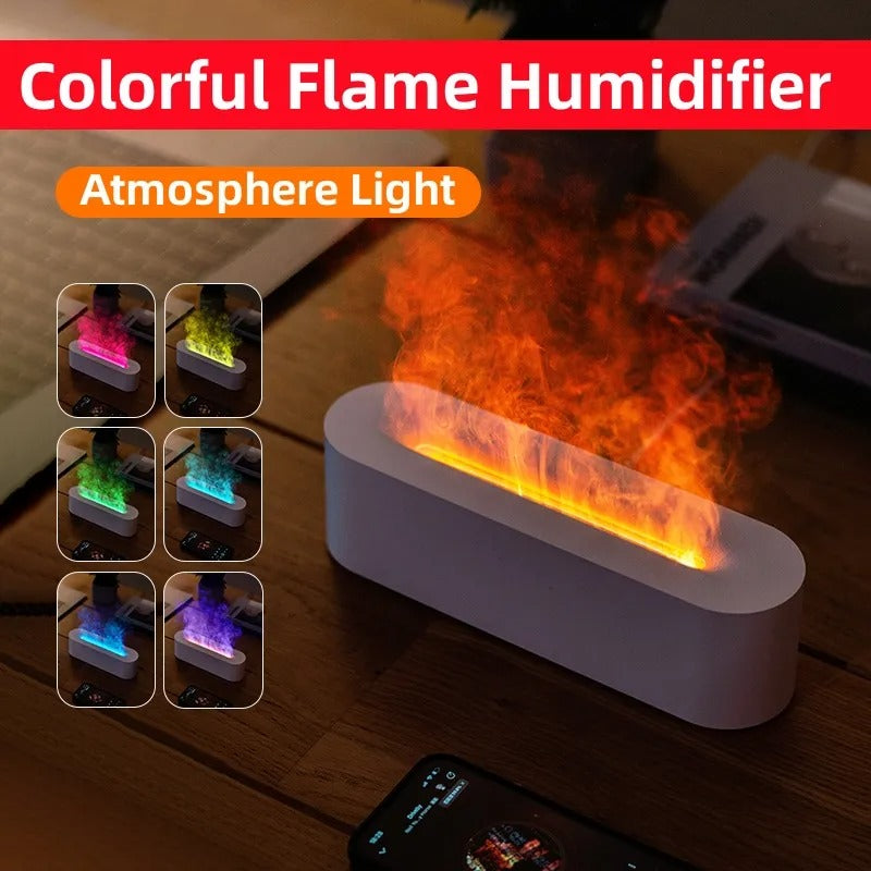 GlowMist Luftbefeuchter - Aromadiffusor mit Flammeneffekt