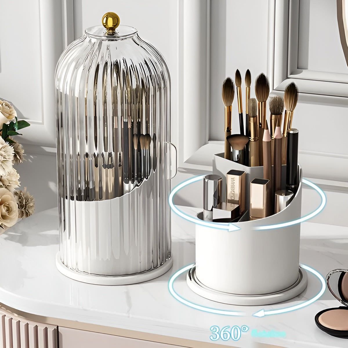 GlamTurn 360° drehbarer Makeup-Organisator