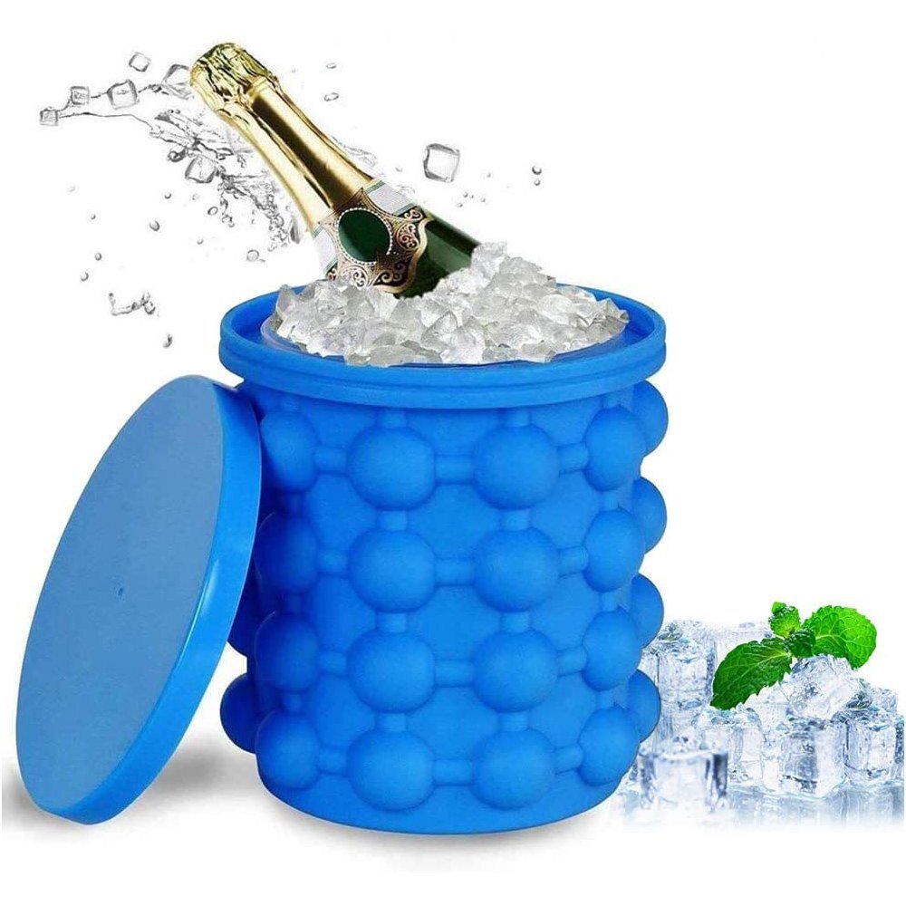 CubeCrafter - Silikon-Eiswürfelbehälter mit Deckel