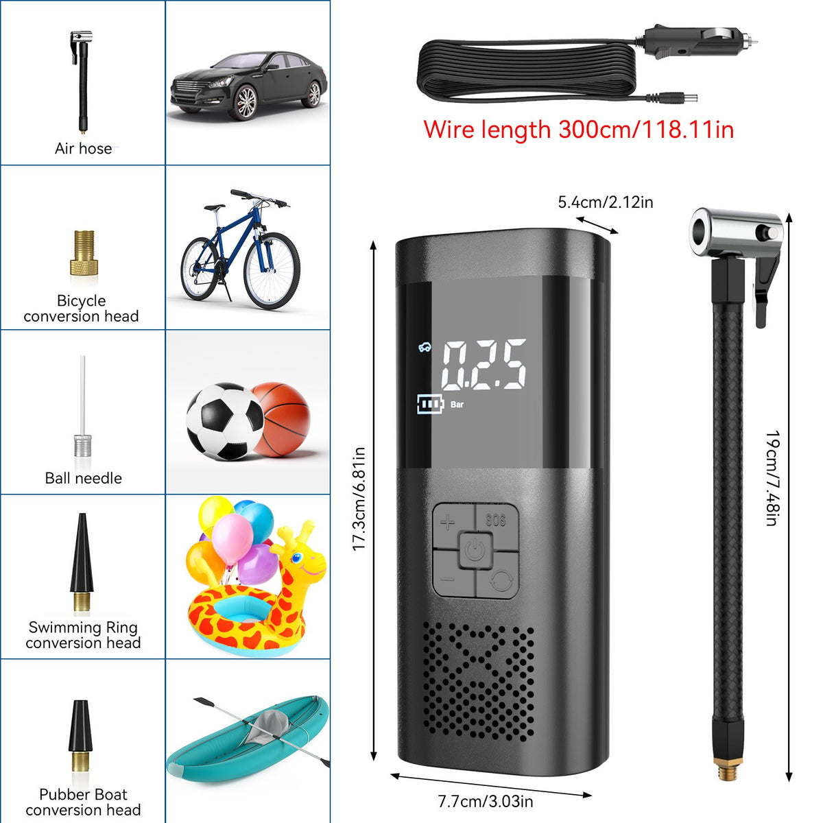 Airnity - Kabelloser Tragbarer Luftkompressor