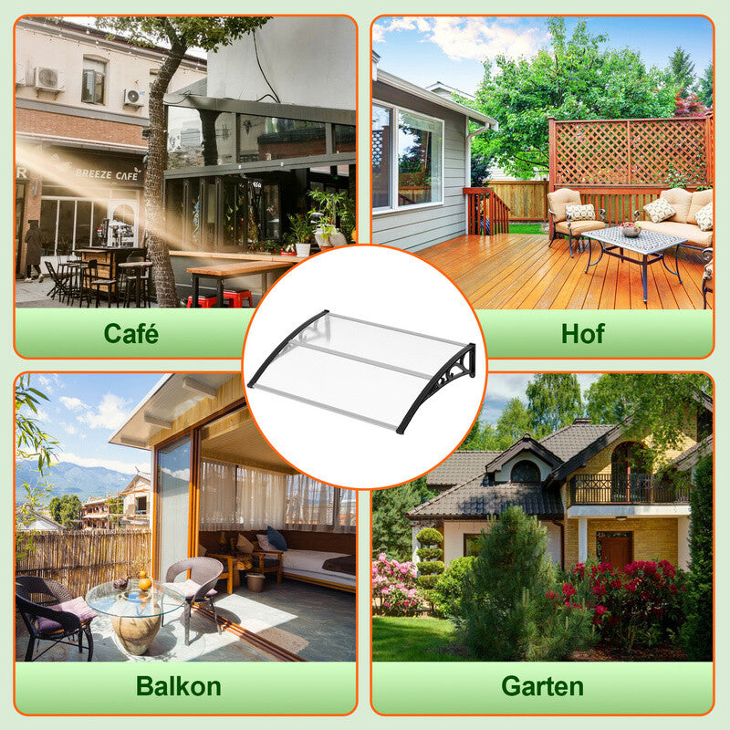 ClearShield Canopy - Wetterschutz Vordach für Haustür