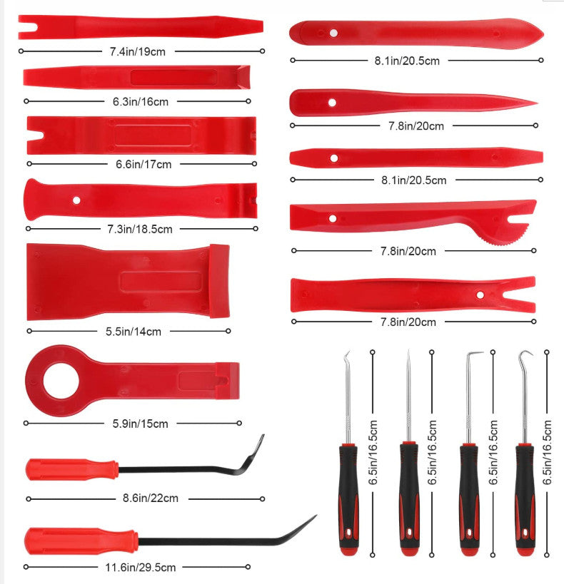 CarNex - 158-teiliges Auto-Verkleidungsentfernungs-Werkzeugset