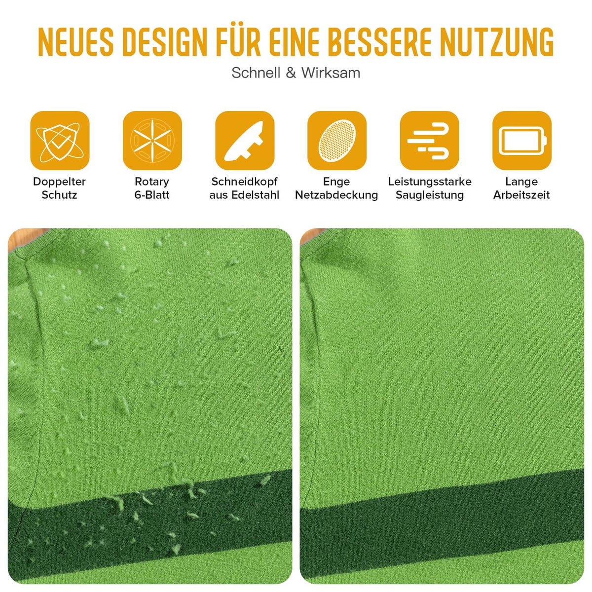 FreshWear – Elektrischer Fusselentferner für Textilien