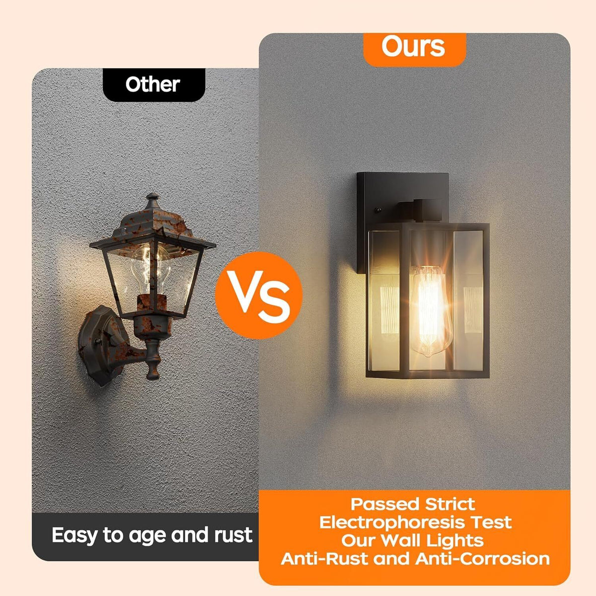 RadianceEdge - Außenwandleuchte für die Haustür