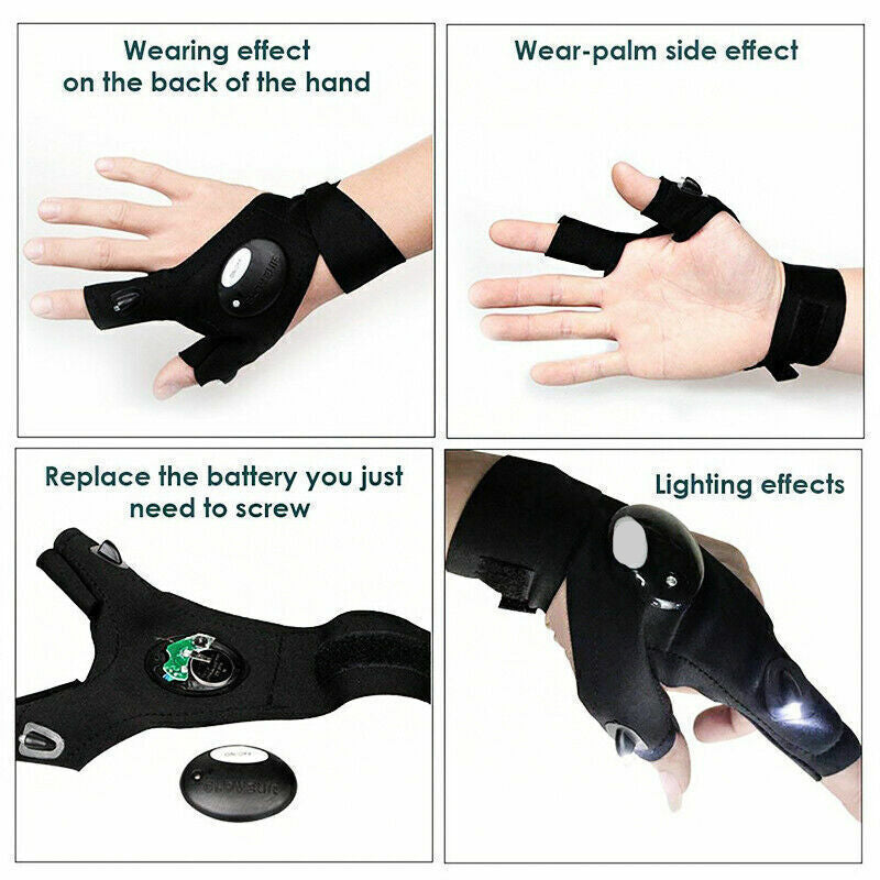 HandLite – LED-Taschenlampenhandschuhe