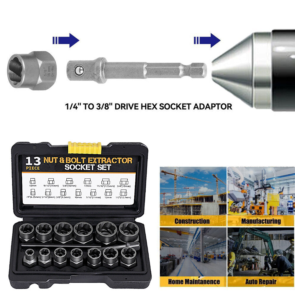 NutGone - Set zum Entfernen von beschädigten Schraubenmuttern