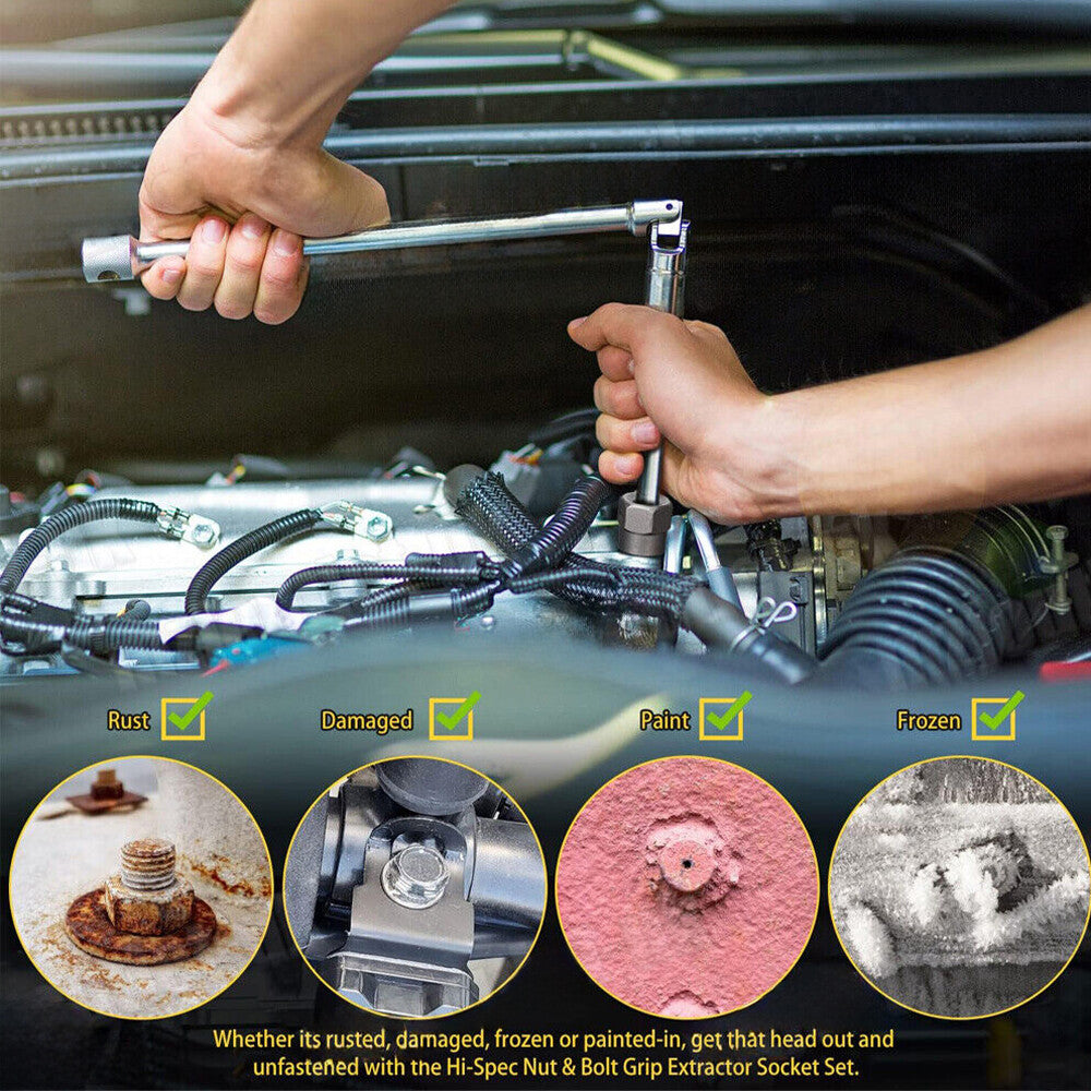 NutGone - Set zum Entfernen von beschädigten Schraubenmuttern