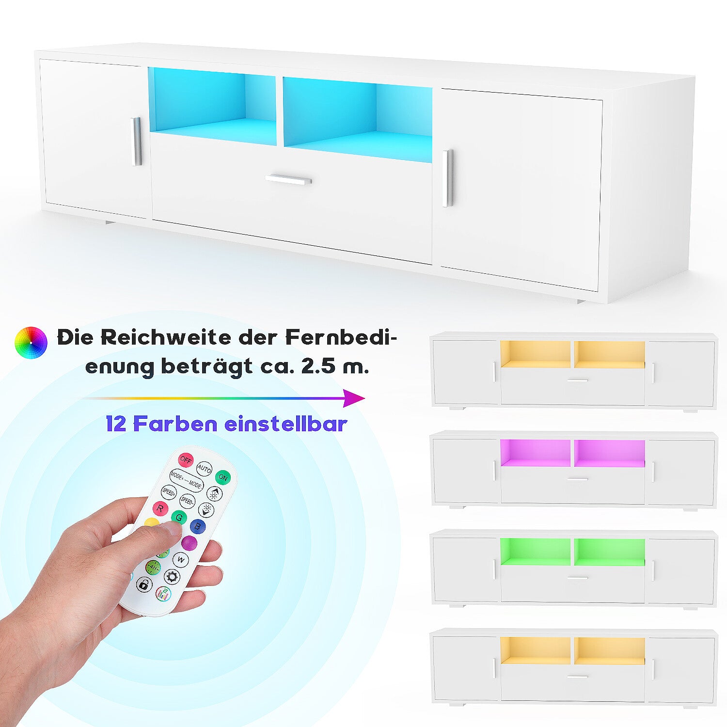 GlitzLine – LED-TV-Lowboard