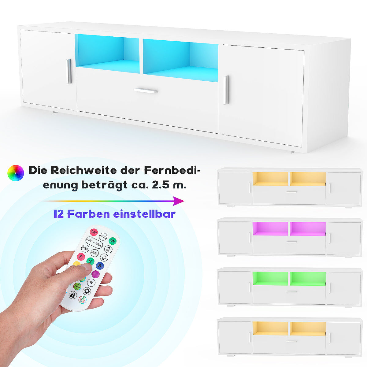 GlitzLine – LED-TV-Lowboard