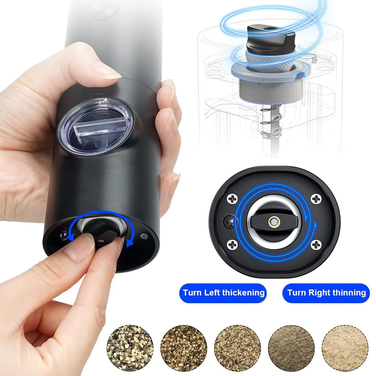 MahlGenuss – Elektrisches Salz- und Pfeffermühlen-Set