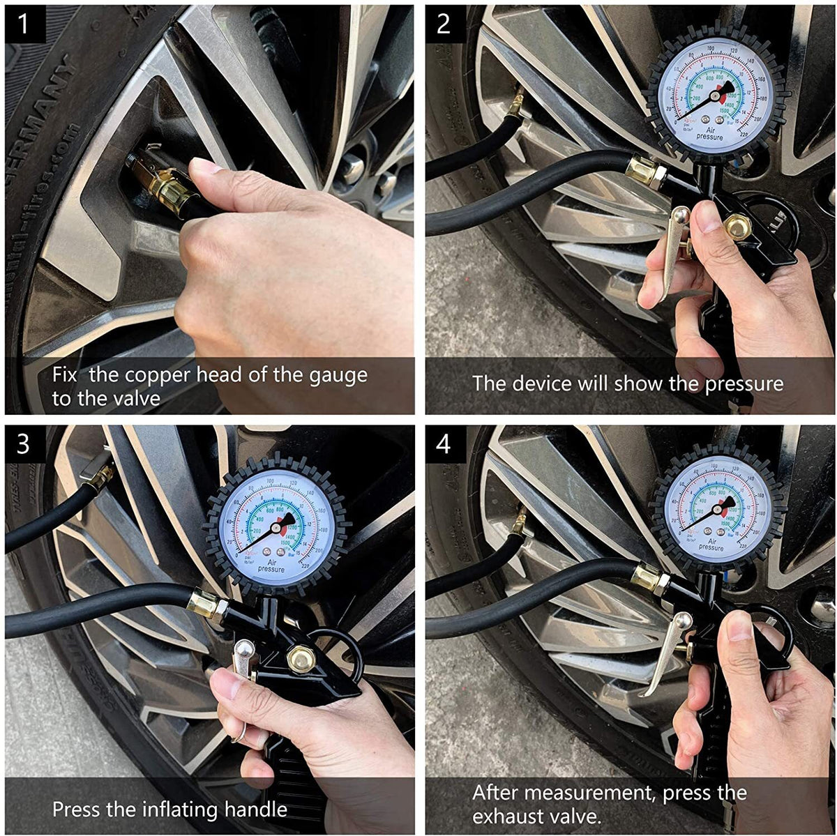 ReifenFit – Hochwertiger Reifenfüller mit Manometer