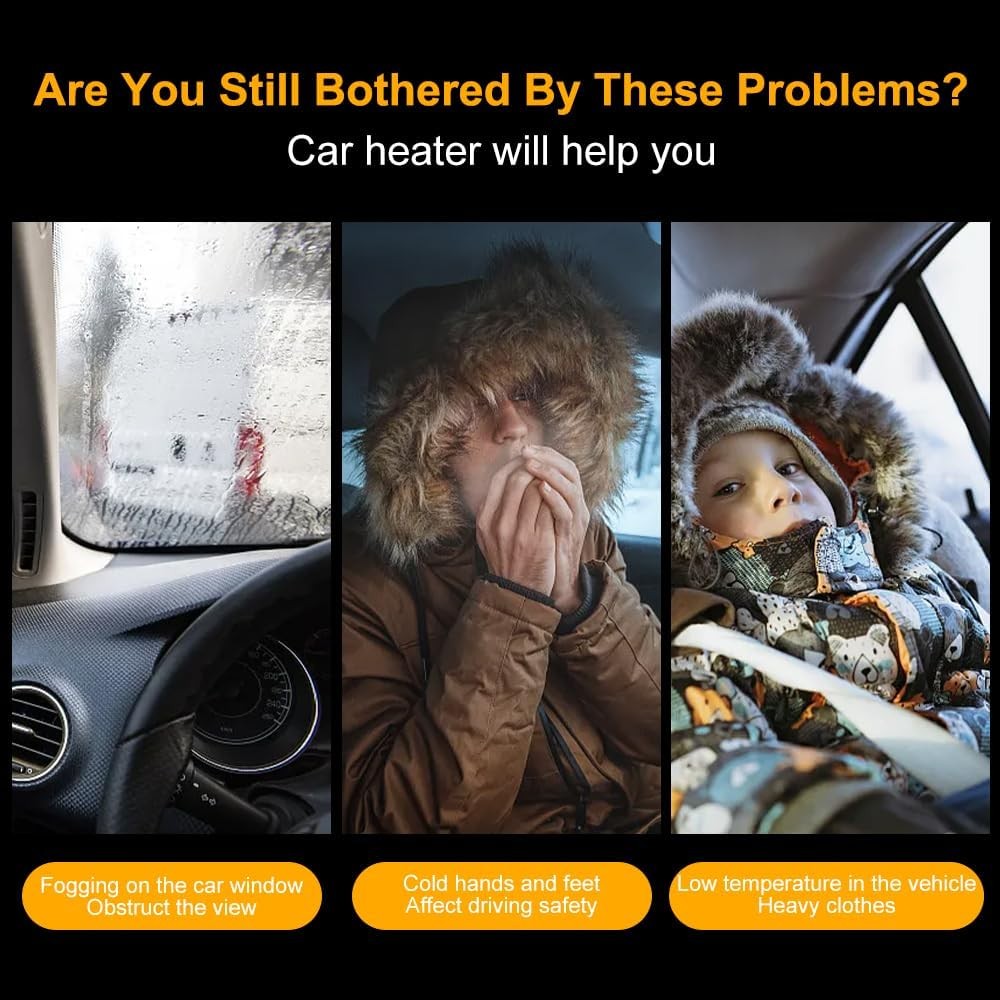 KlarSicht - Tragbare Autoheizung &amp; Kühlventilator