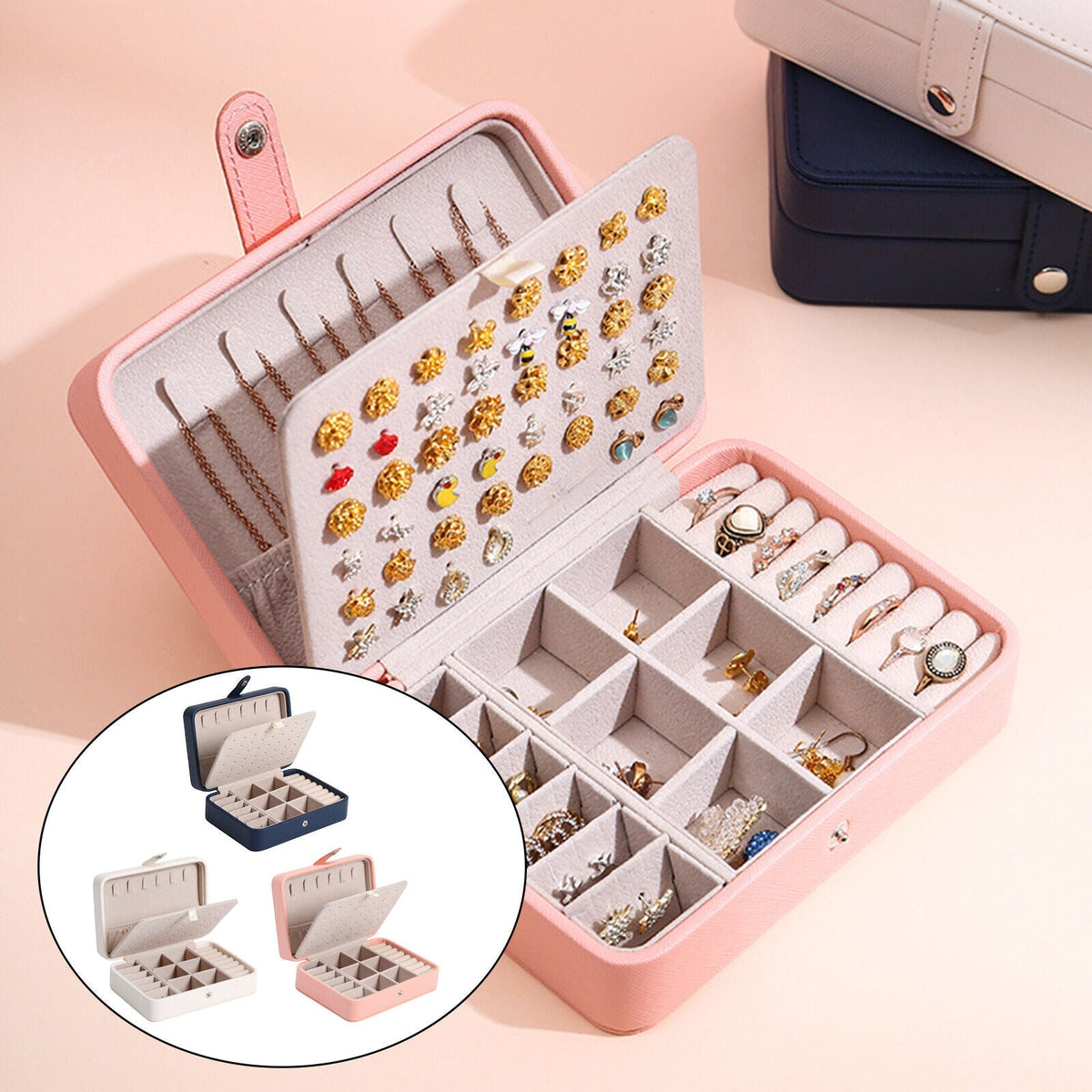 ClassicCharm Leder-Schmuckkästchen