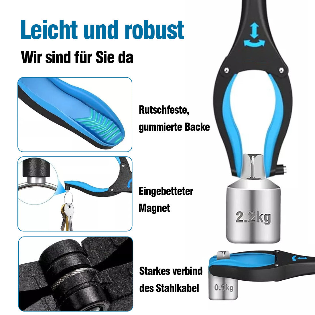 Clampster - Faltbares Greifwerkzeug