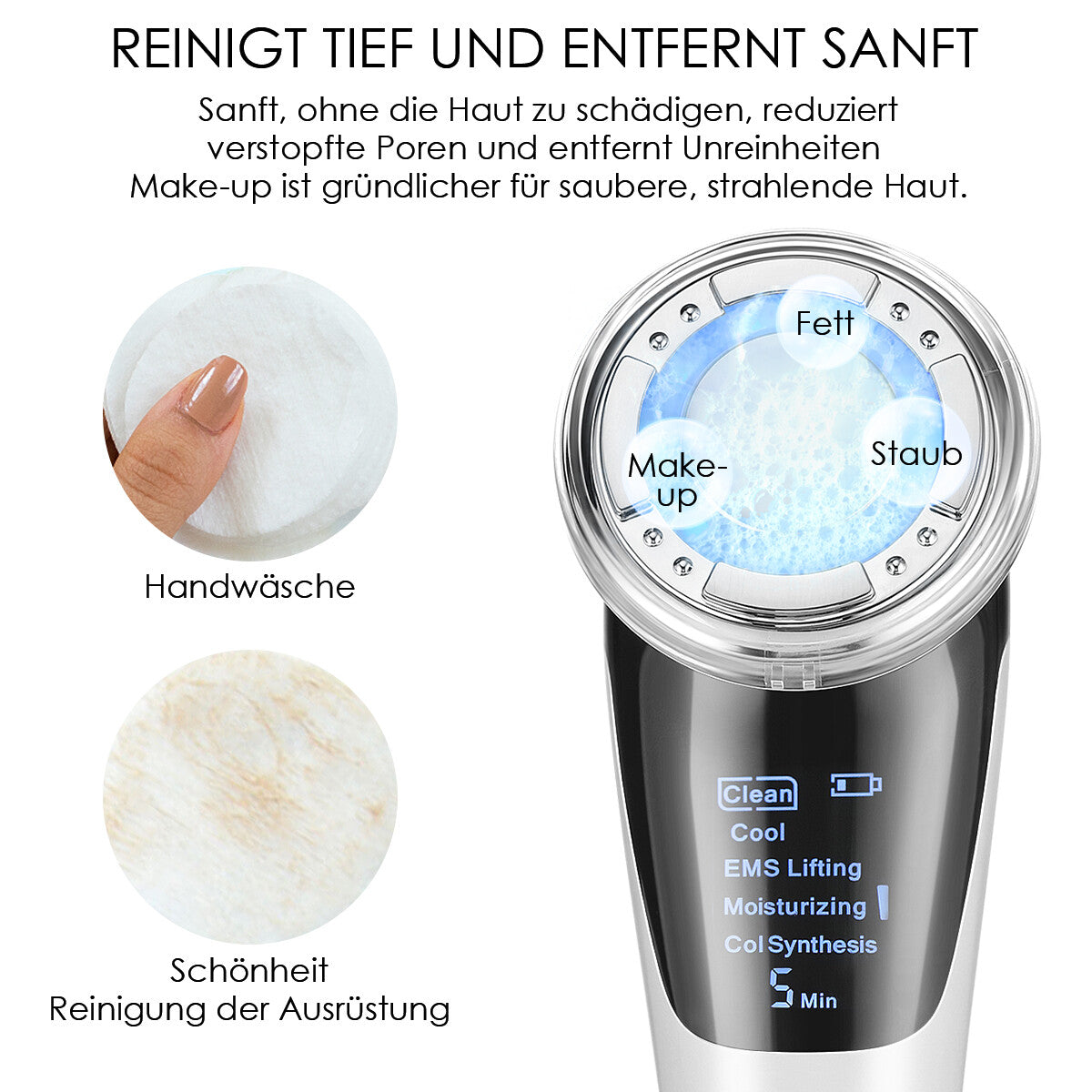FaceTone - Gesichtstoning Gerät mit EMS & LED-Therapie