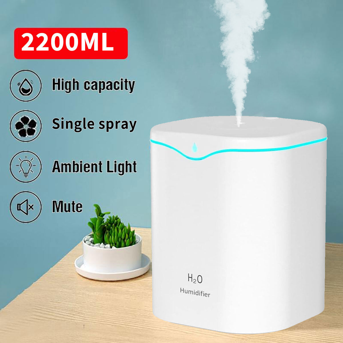 MistyDrop - Tragbarer Nebel-Luftbefeuchter