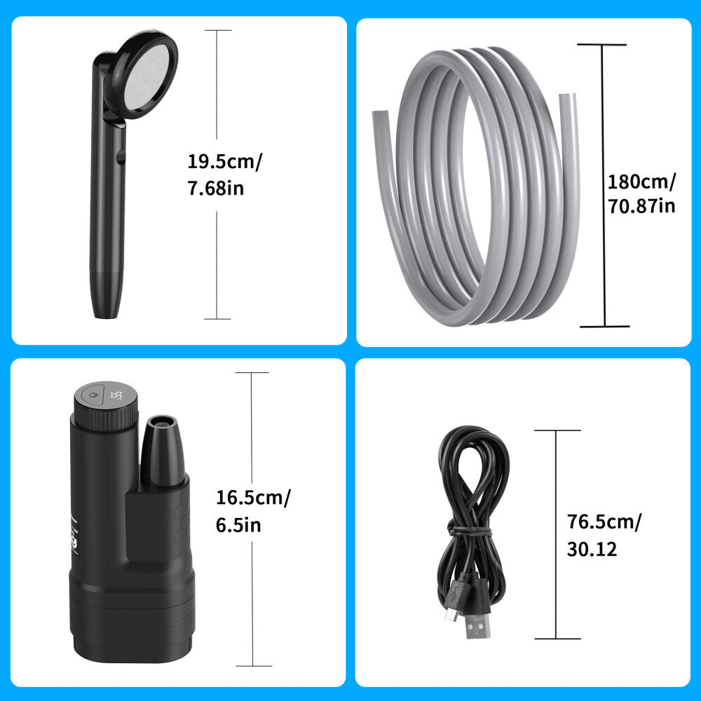 AquaNomad Flow - Tragbare Camping-Dusche
