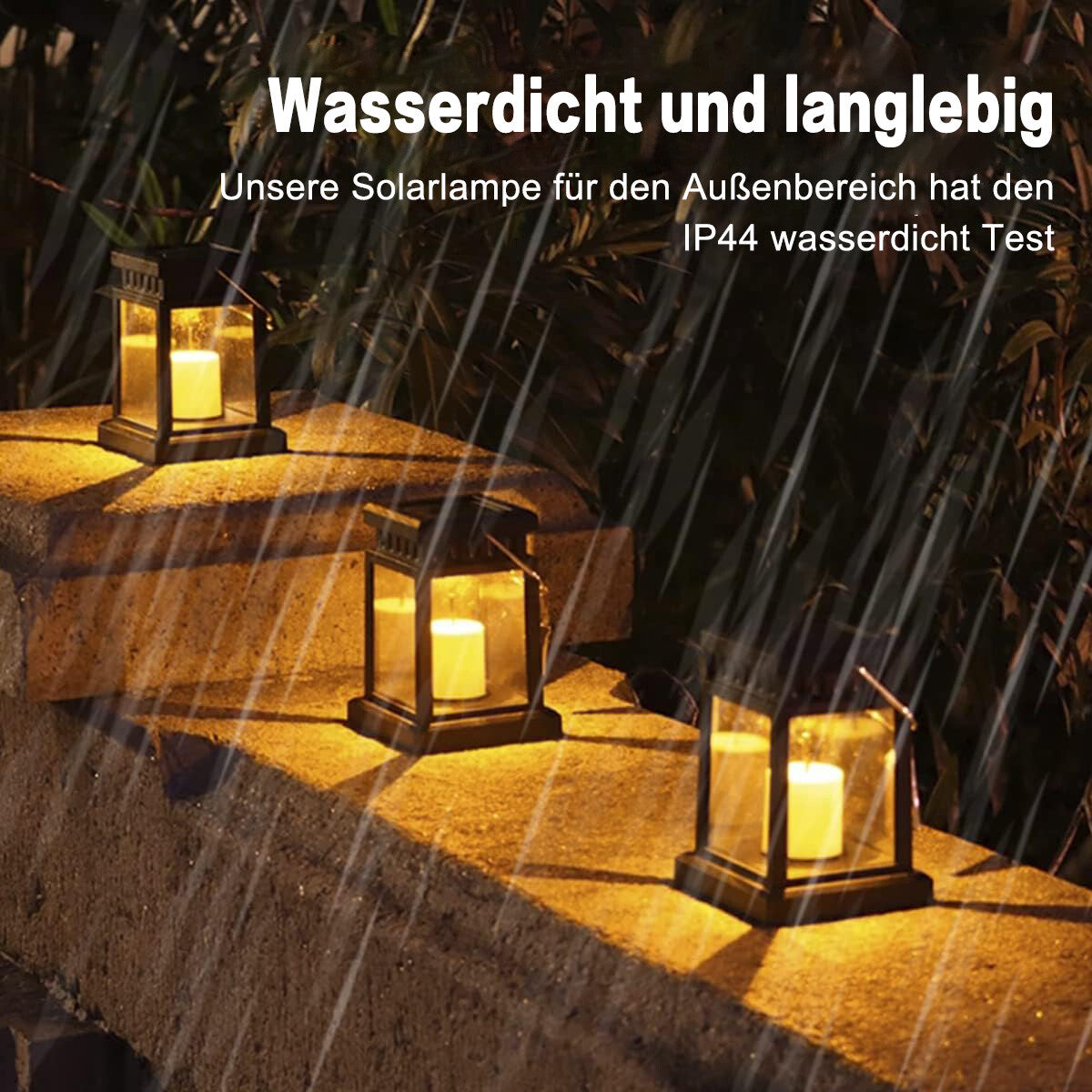 LichtOase – Solar Hängende Kerzenlaternen