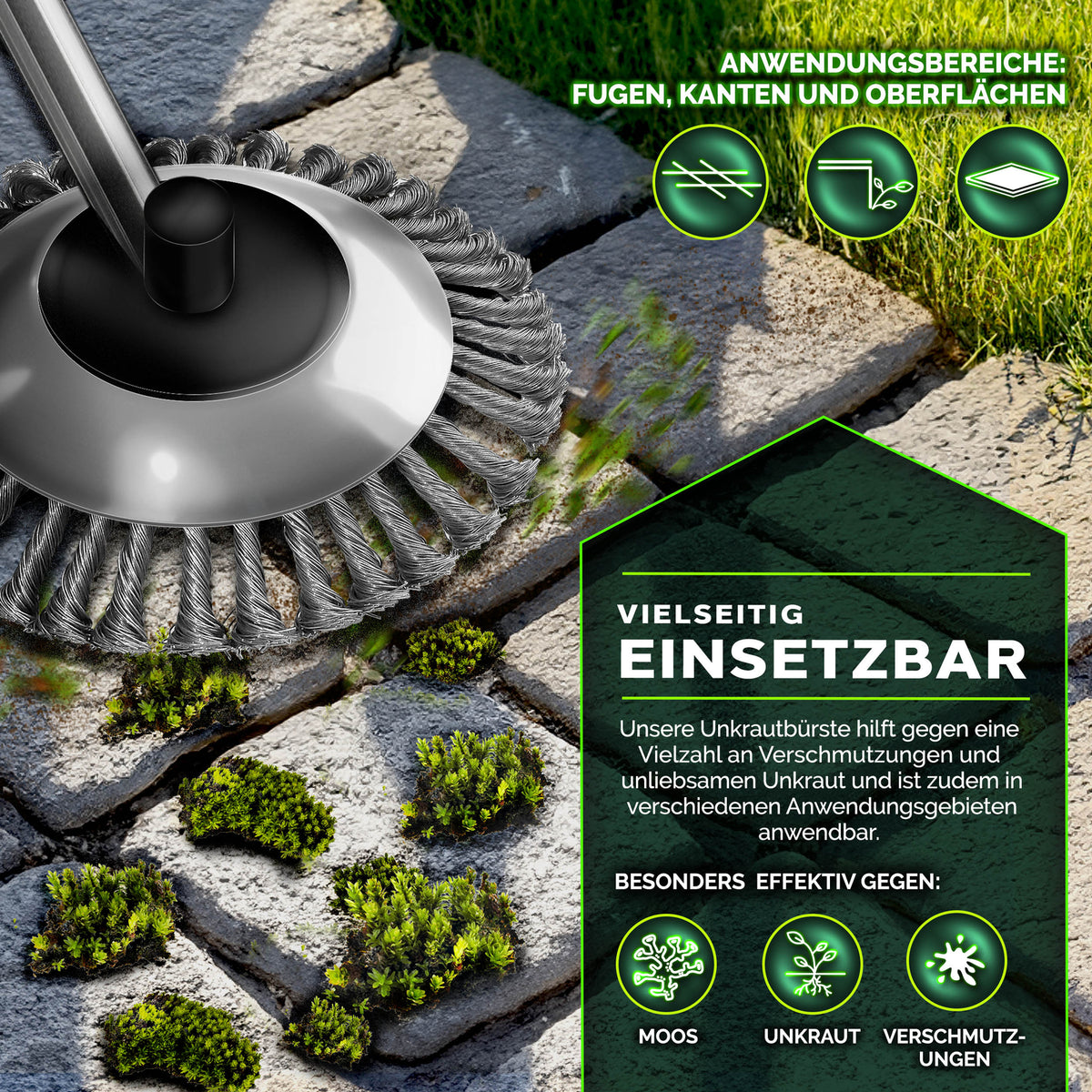 WeedPro Steel Brush - Unkrautbürste für Motorsense