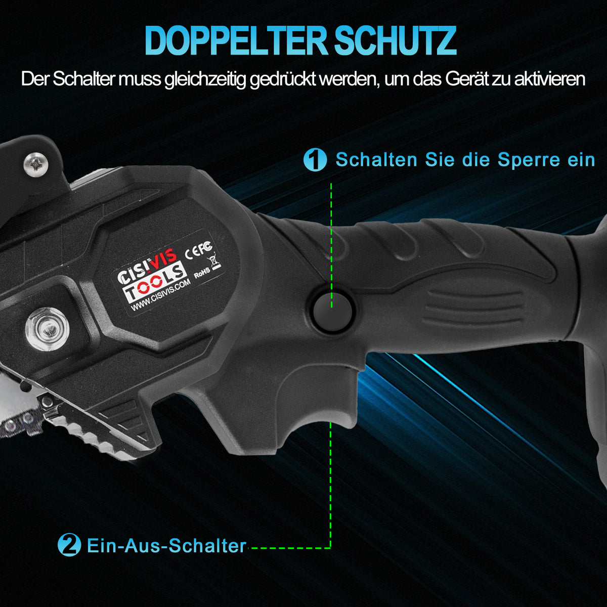 EcoSaw Max – Akku-Elektrokettensäge