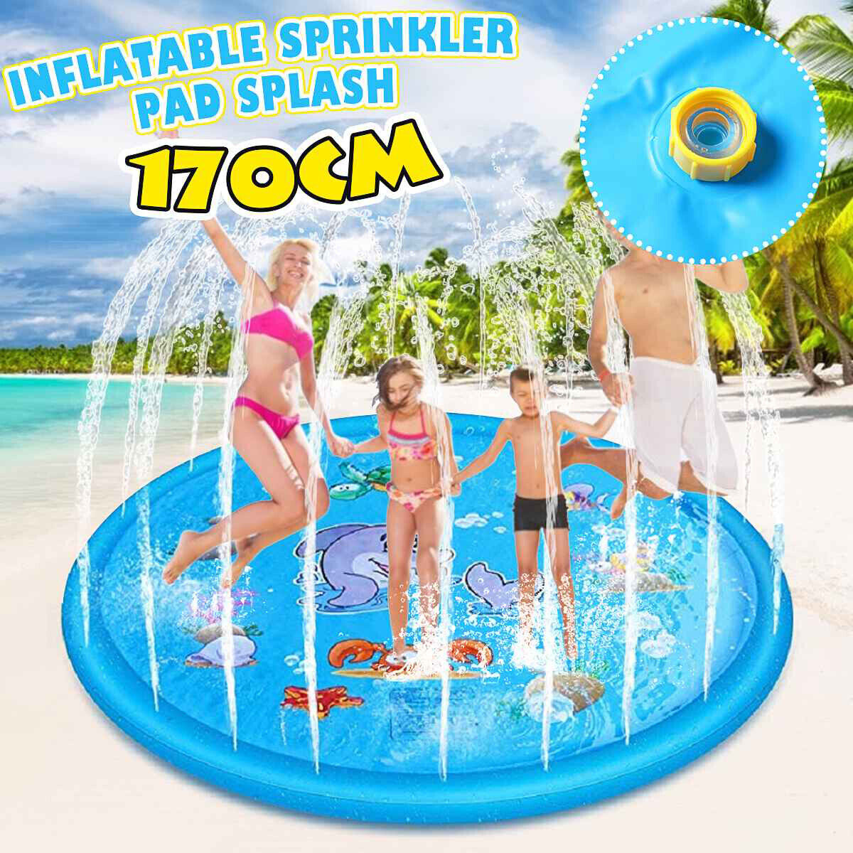 AquaJoy Splash Pad – Wasserspielmatte für Kinder im Freien