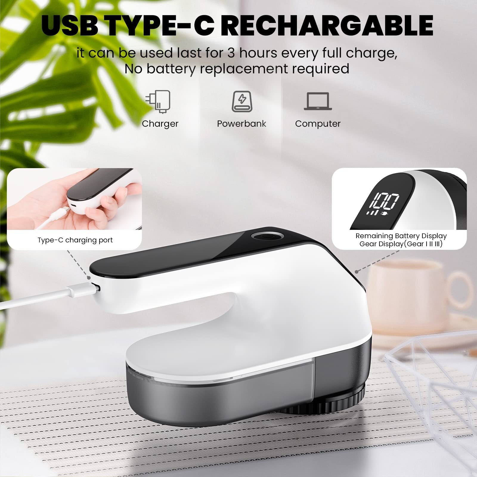 FreshWear – Elektrischer Fusselentferner für Textilien