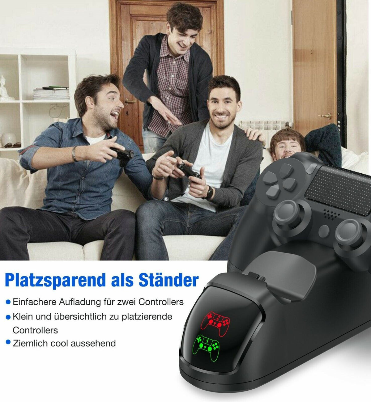 PowerDock Dual - Ladestation für PS4-Controller