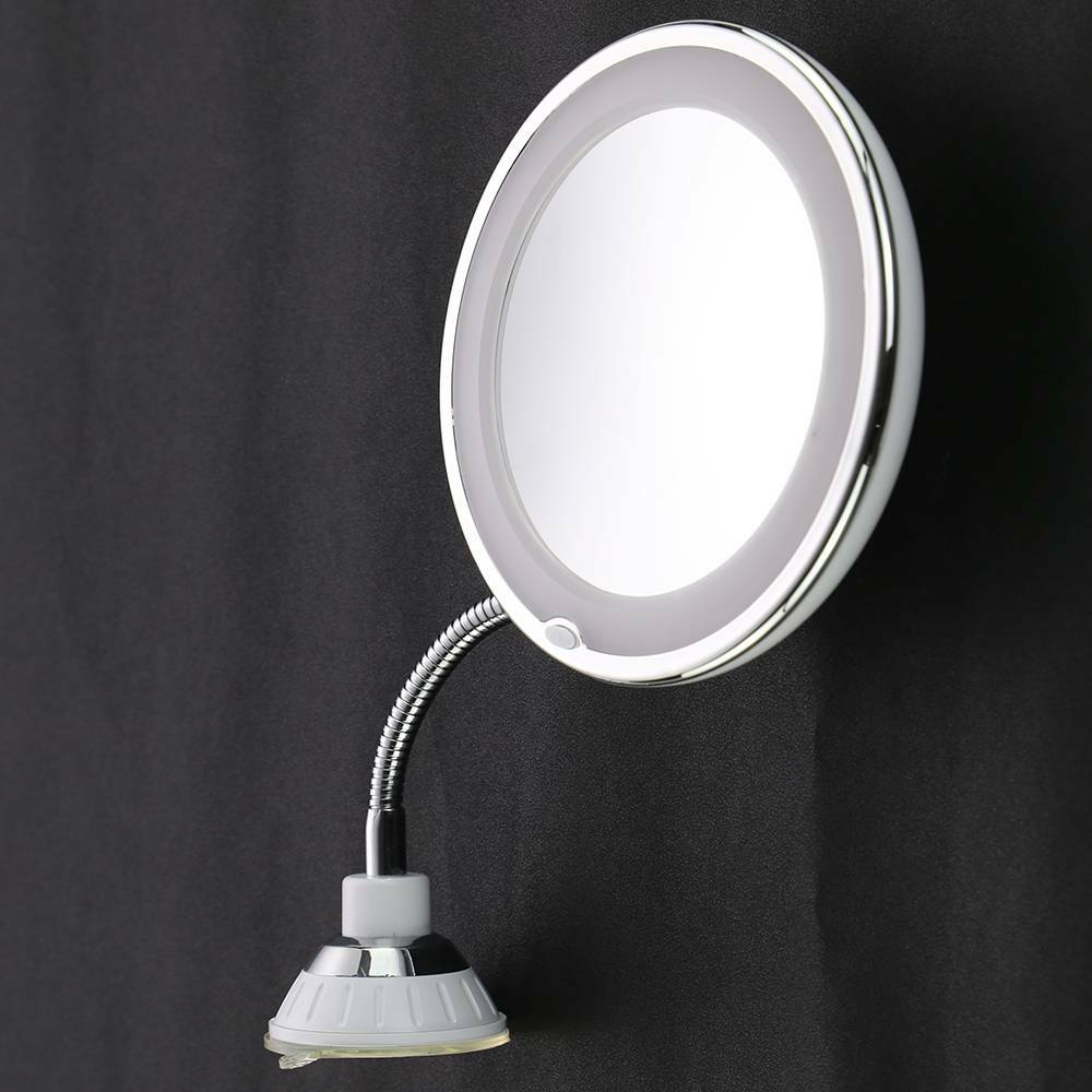 GlowFlex Mirror - Makeup-Spiegel mit 10facher Vergrößerung und Licht