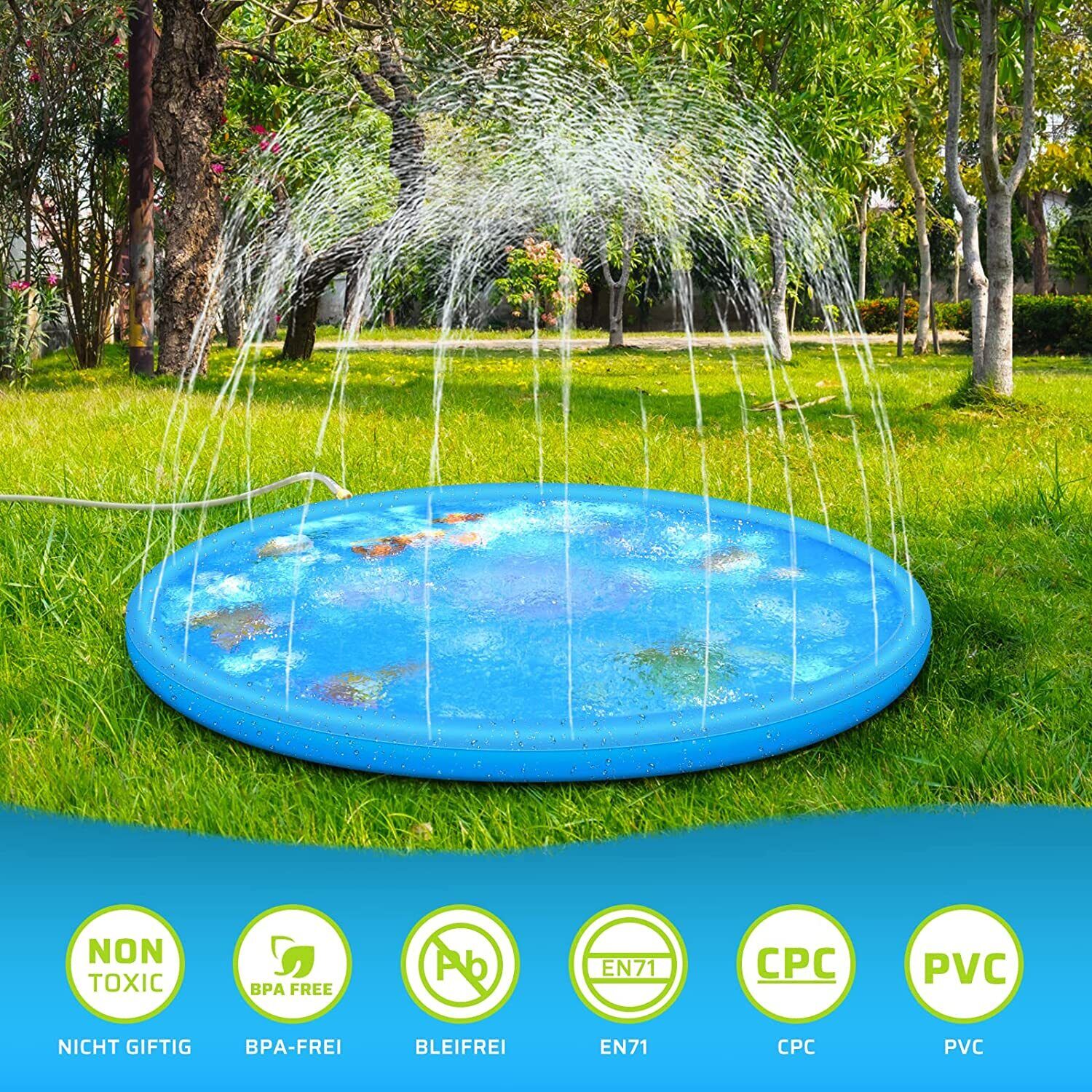 AquaJoy Splash Pad – Wasserspielmatte für Kinder im Freien