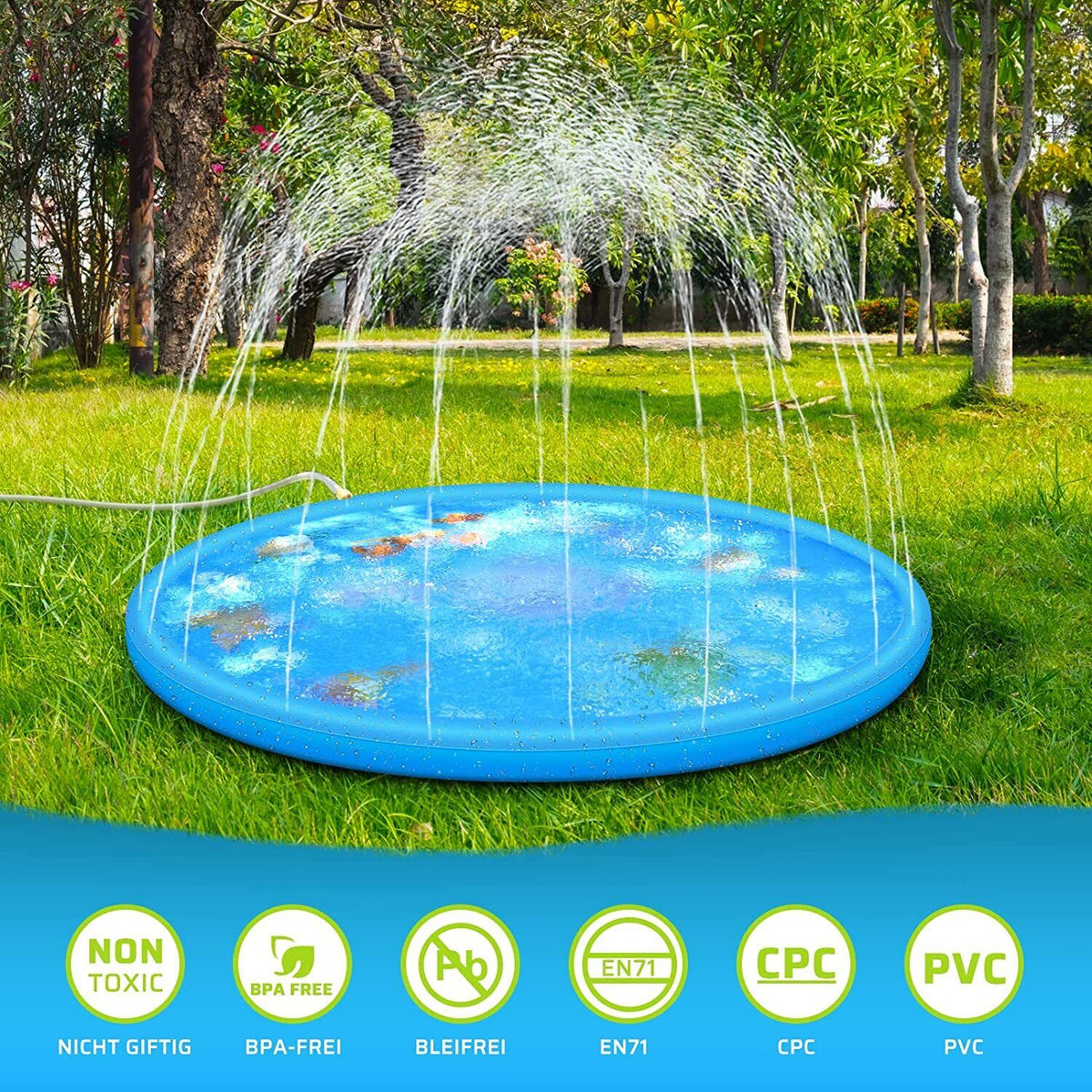 AquaJoy Splash Pad – Wasserspielmatte für Kinder im Freien