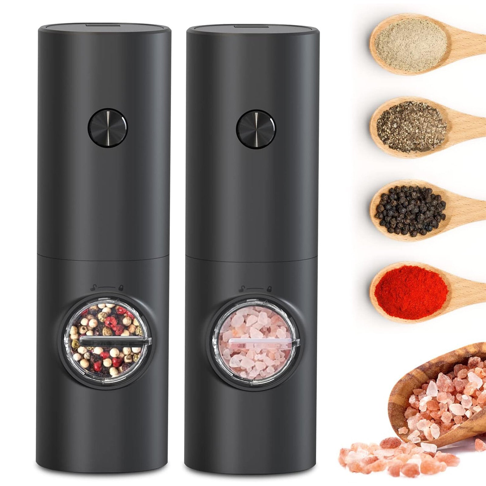 MahlGenuss – Elektrisches Salz- und Pfeffermühlen-Set