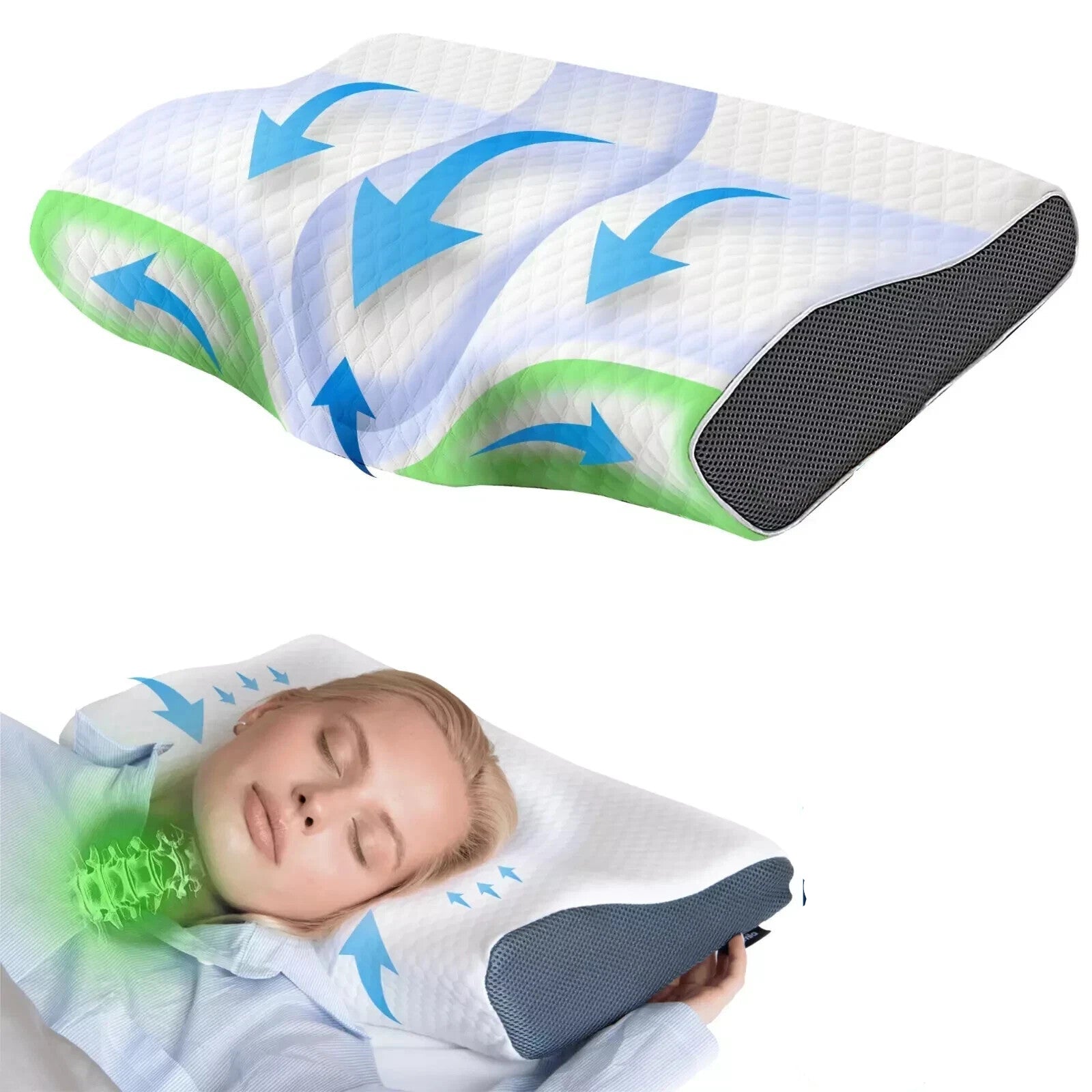 NeckHaven - Ergonomisches Nackenkissen zum Schlafen