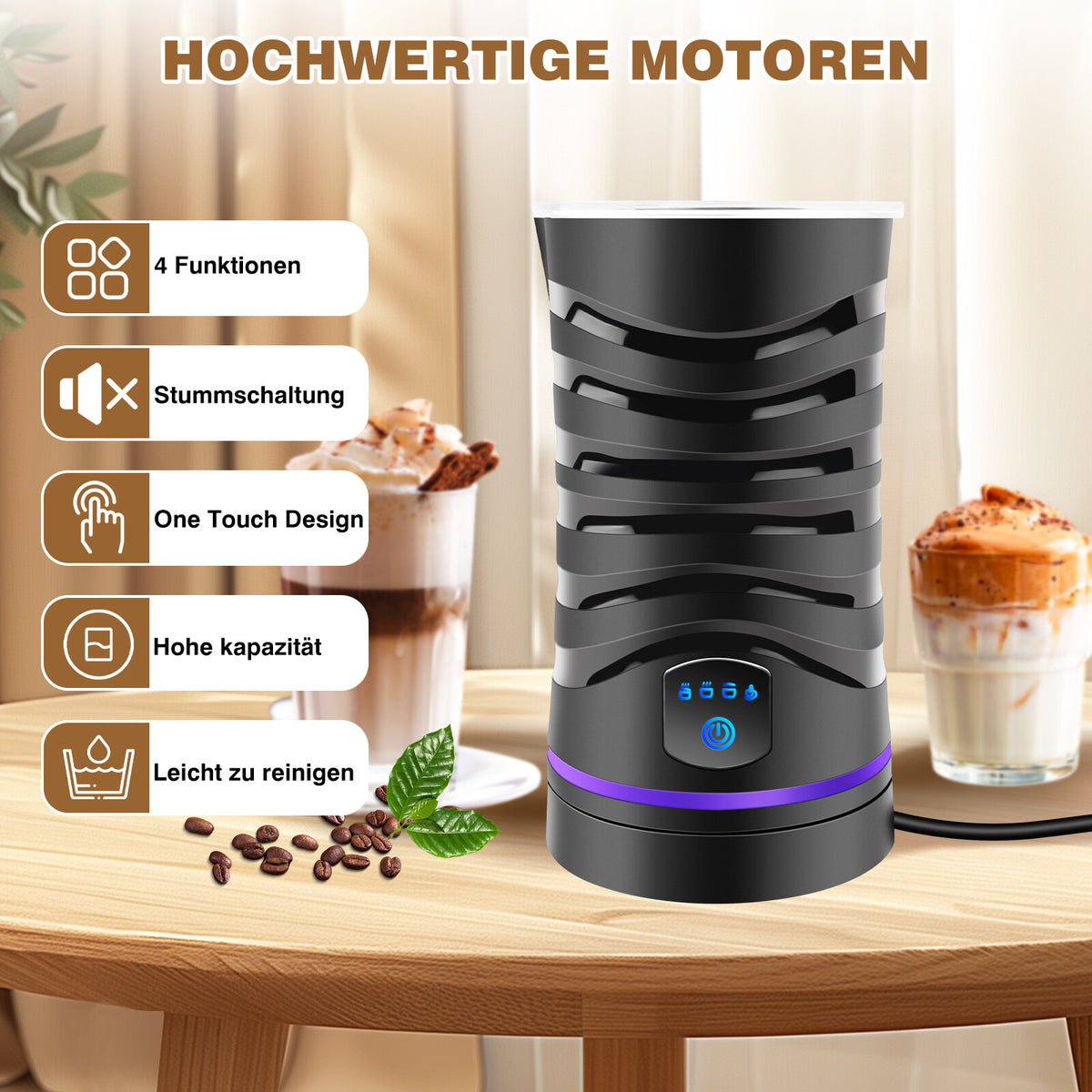 FrothMist - Automatischer Milchaufschäumer und Milchwarmer