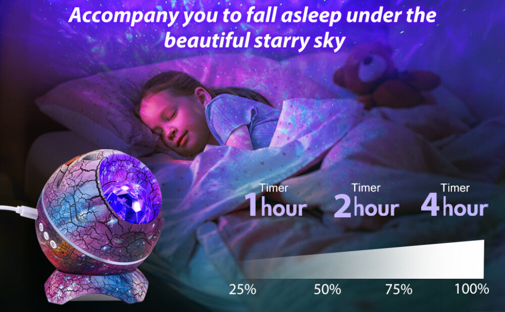 StarNest Light - Dinosaurier-Ei-Galaxie-Projektor