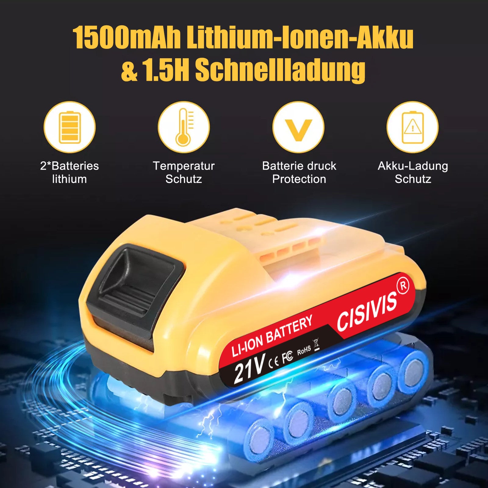 DrillForce - Akku Bohrschrauber 21V