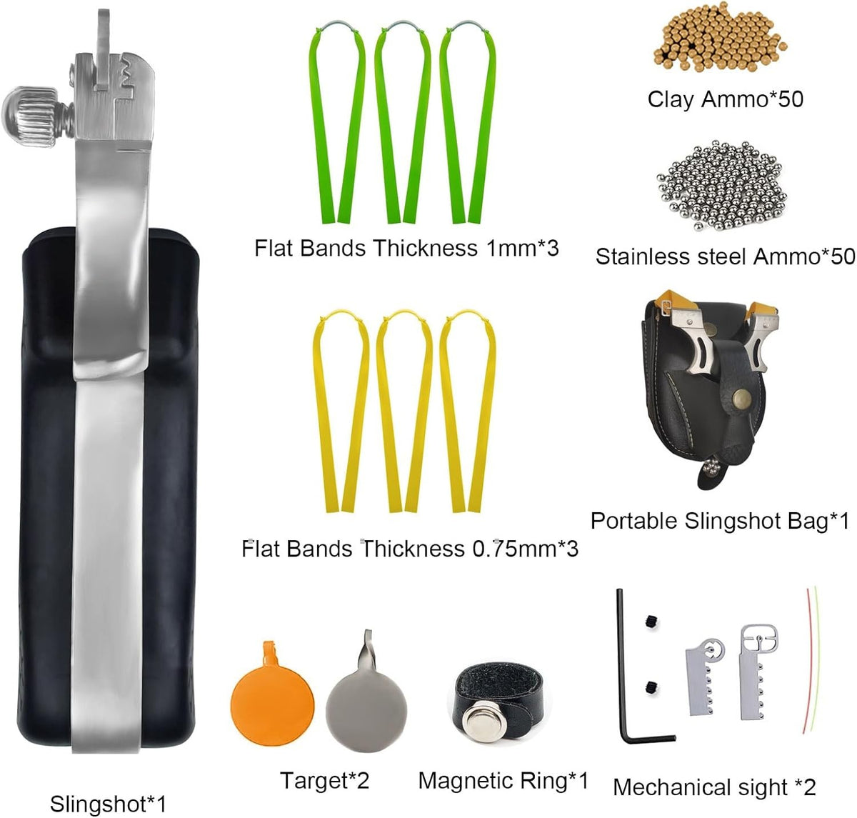 SureShot Steel – Professionelle Steinschleuder für Erwachsene