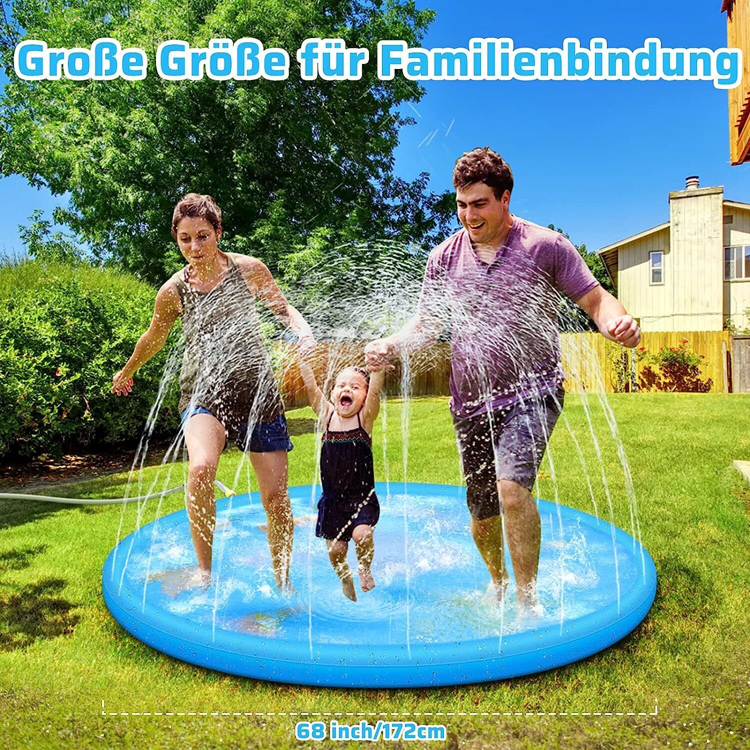 AquaJoy Splash Pad – Wasserspielmatte für Kinder im Freien