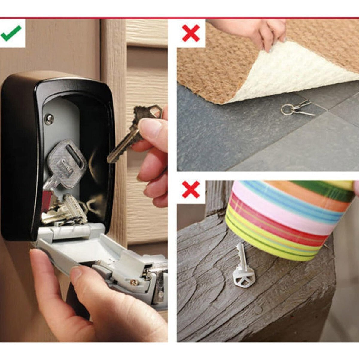 KeySafe Schlüsselkasten – Schlüsselkasten für den Außenbereich mit Code