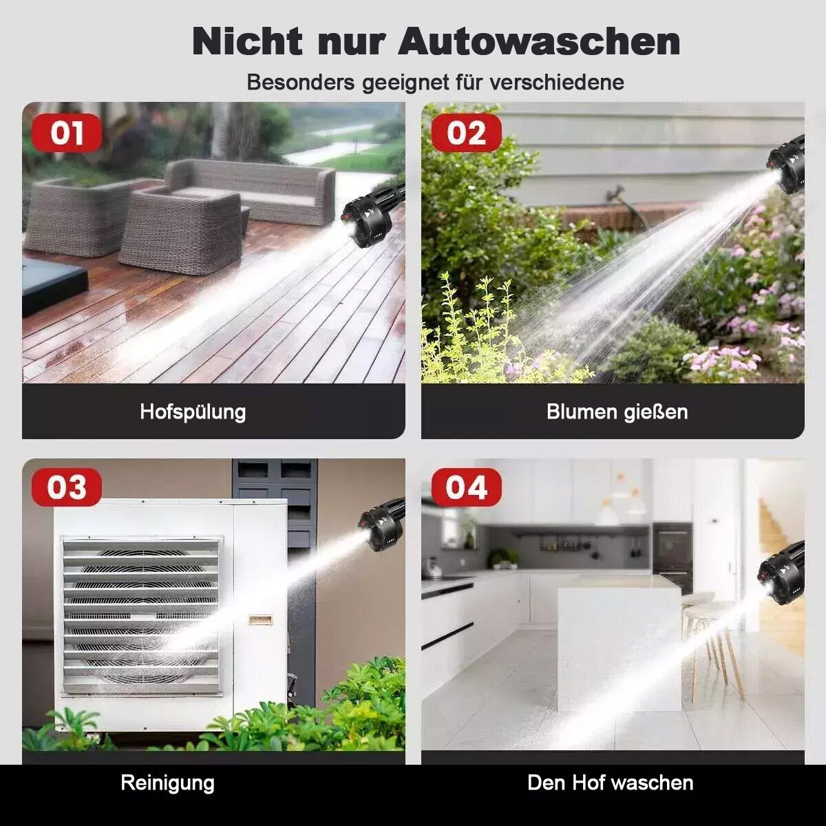 PowerClean Go – Kabelloses Autowaschsystem