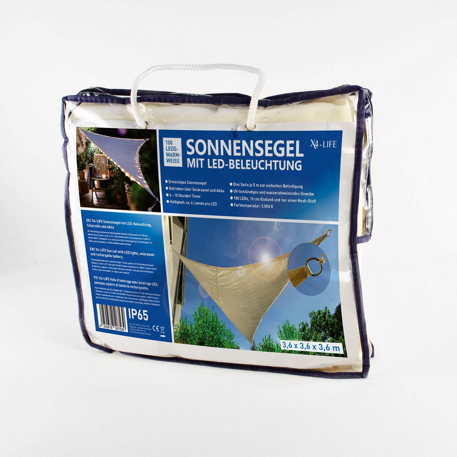 GlowShade Triangle - LED-Sonnensegel