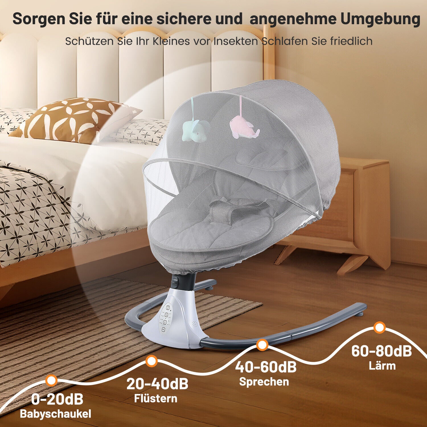 QuietCradle – Babyschaukelstuhl