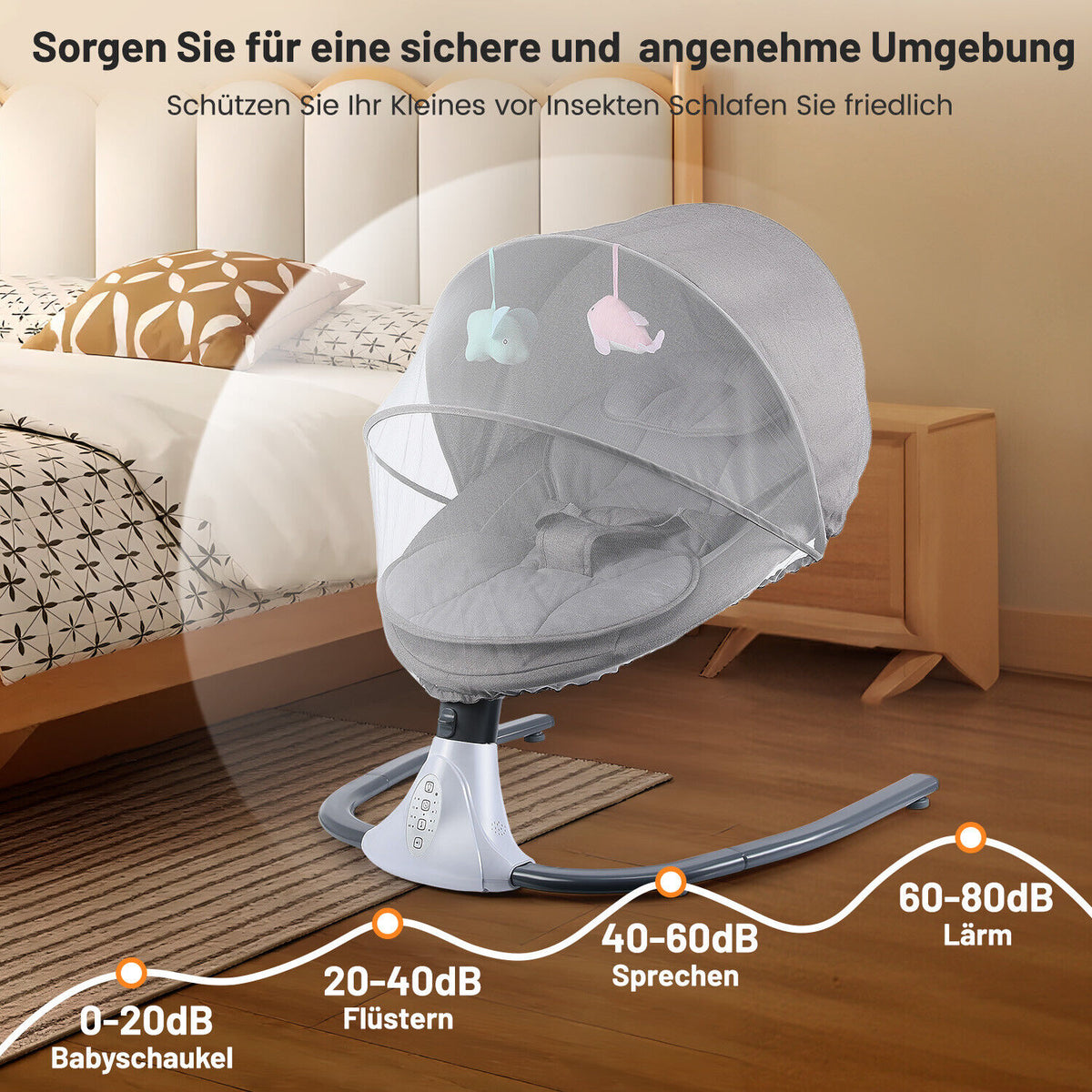 QuietCradle – Babyschaukelstuhl