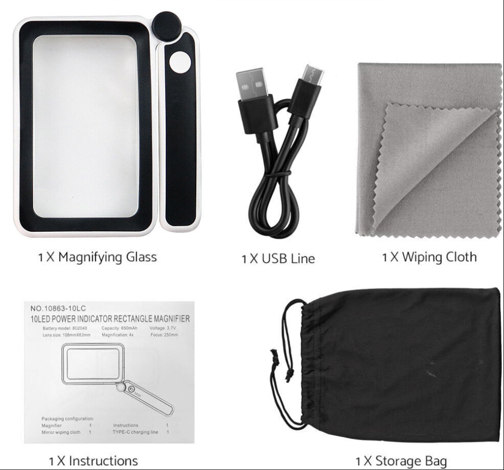 LightScope – LED Leselupe mit Licht