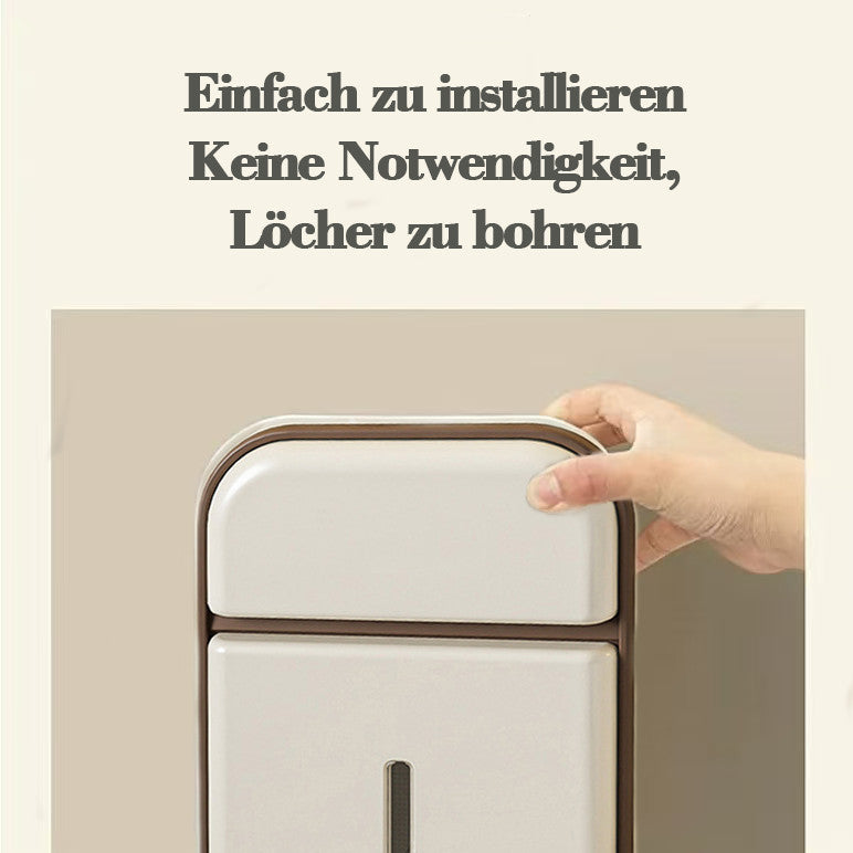 TidyTrove Box - Wandmontierter Tissue-Spender mit Aufbewahrung