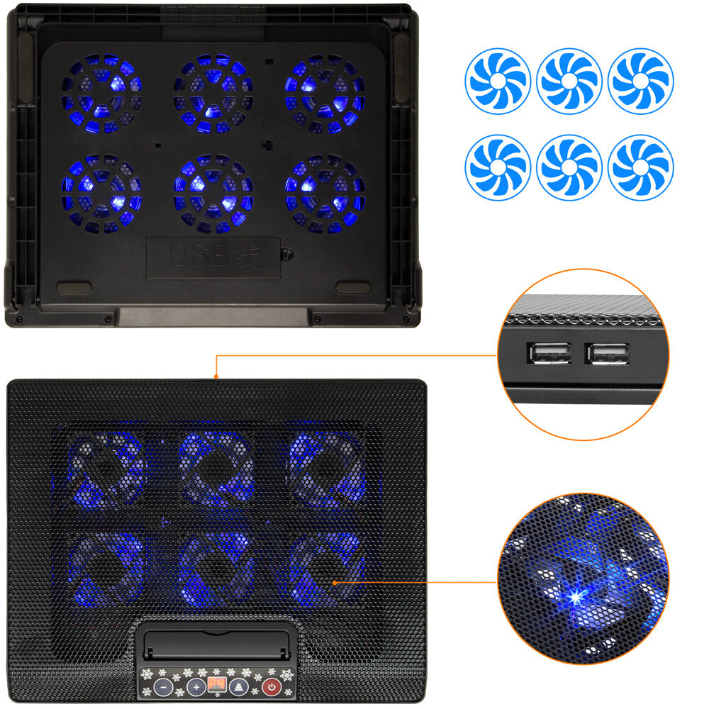 KühlTräger - Laptop Cooling Pad mit 6 Lüftern