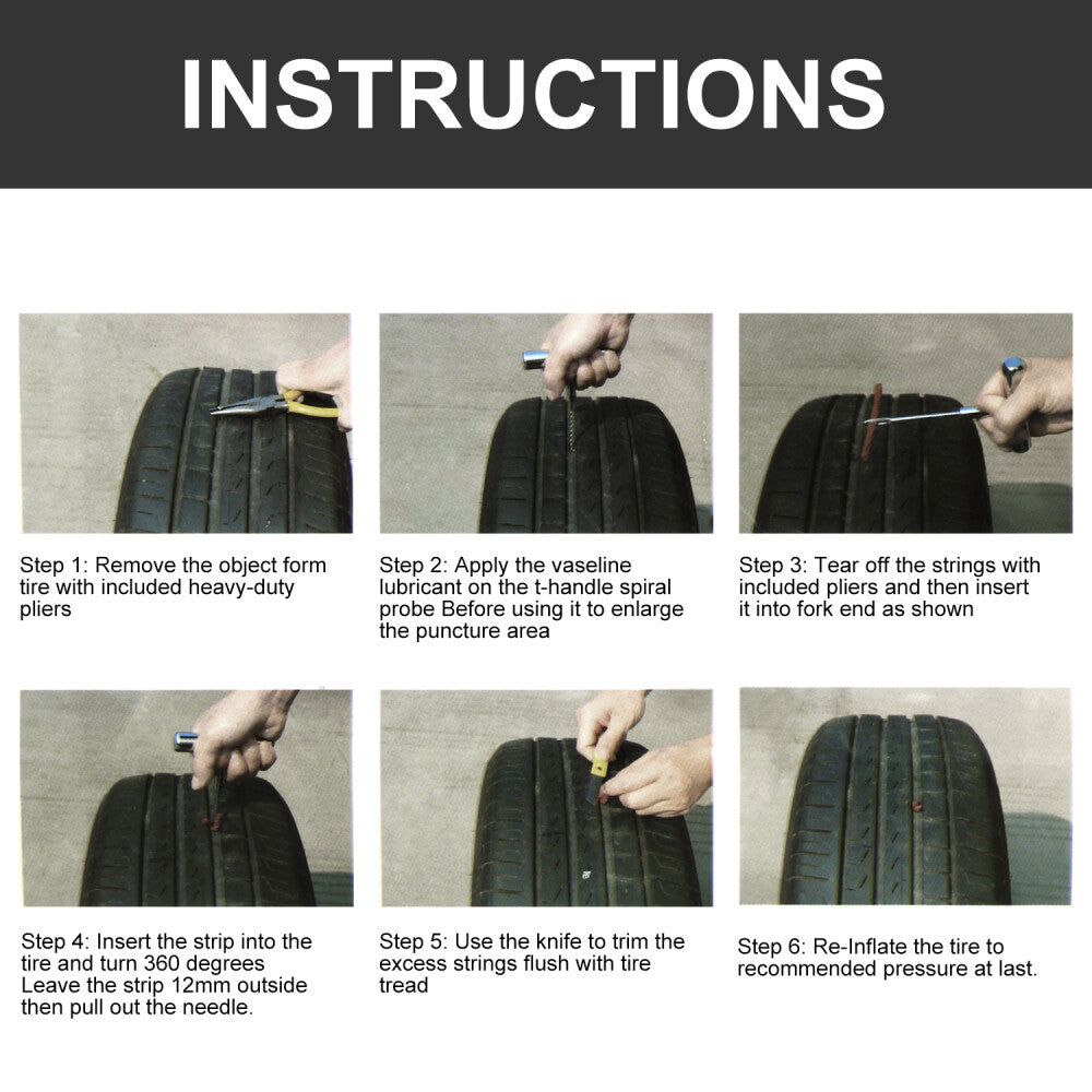 ReifenMeister 58 – Tragbares Reifenreparaturset