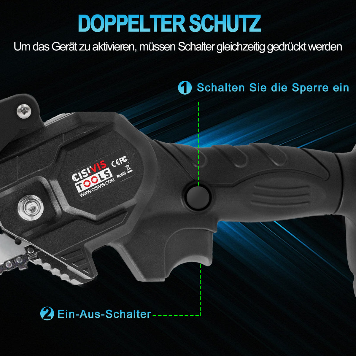 EcoSaw Max – Akku-Elektrokettensäge