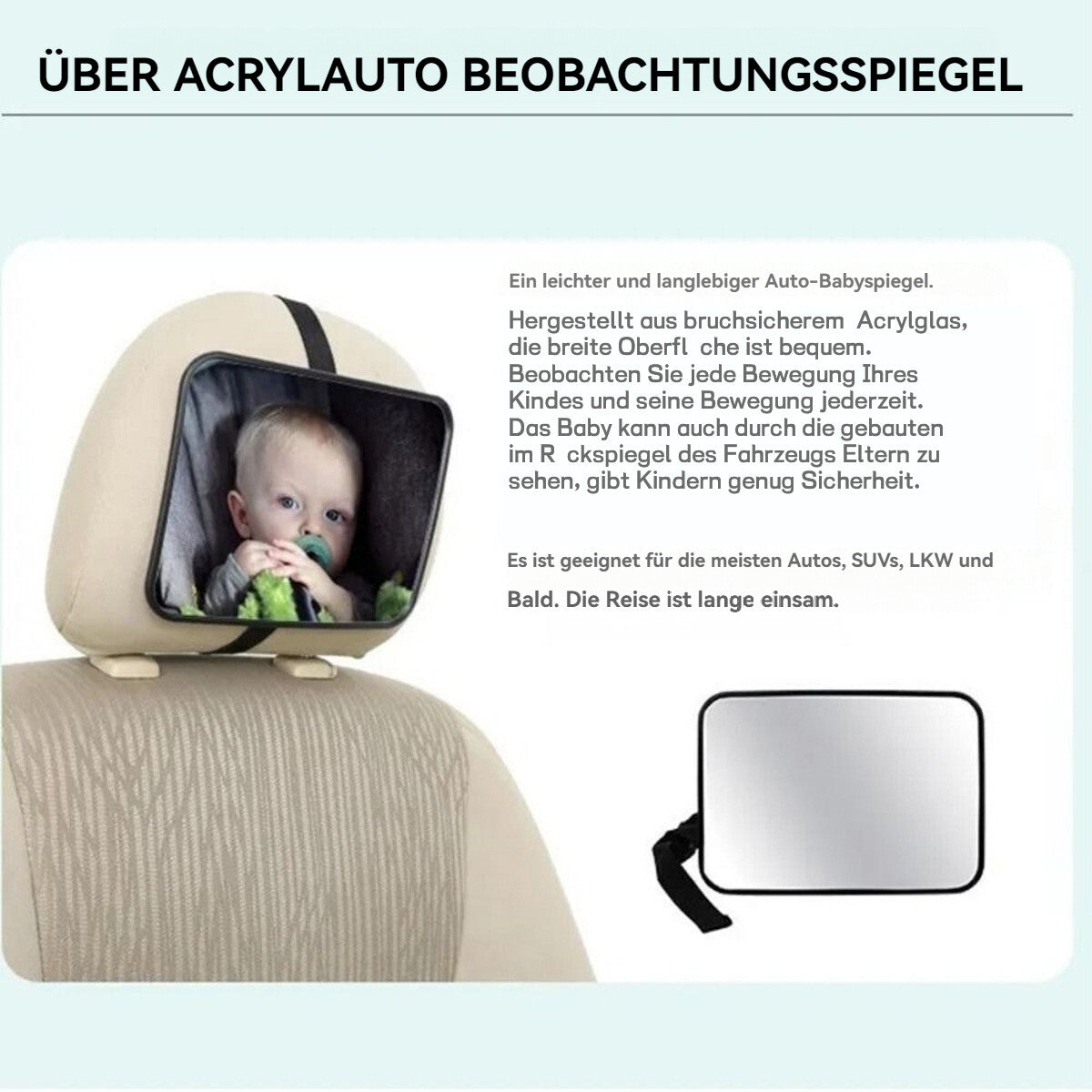 SnugSight Mirror - Baby-Autospiegel für rückwärtsgerichteten Sitz