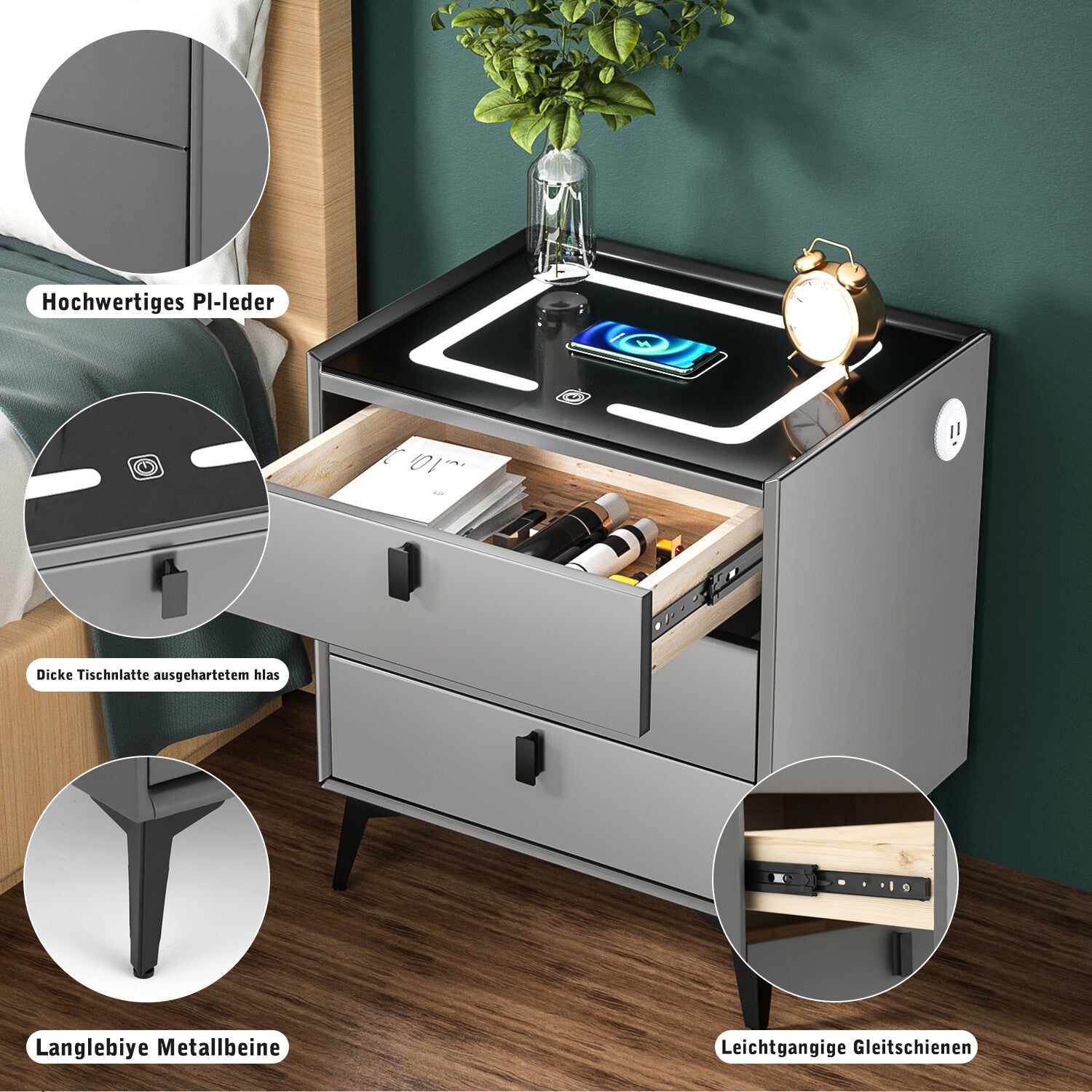 SmartCharge – Nachttisch